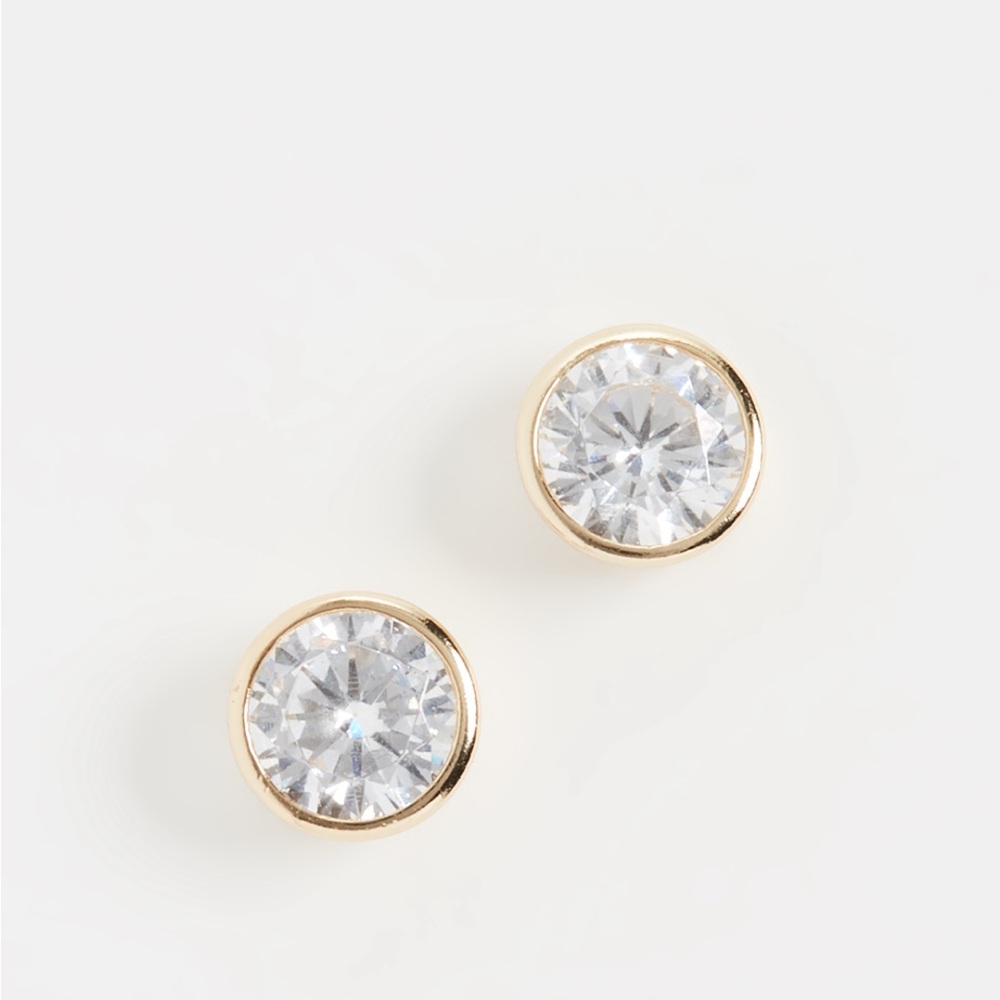 NIB Shashi Solitaire Stud Earrings